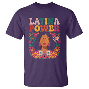 Latina Power T Shirt Floral Hispanic Heritage TS02 Purple Print Your Wear