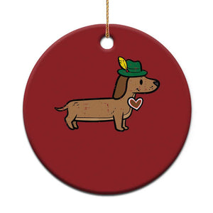 Oktoberfest Dachshund Christmas Ornament Cute Sausage Dog German Munich TS02 Print Your Wear