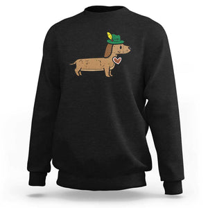 Oktoberfest Dachshund Sweatshirt Cute Sausage Dog German Munich TS02 Black Print Your Wear