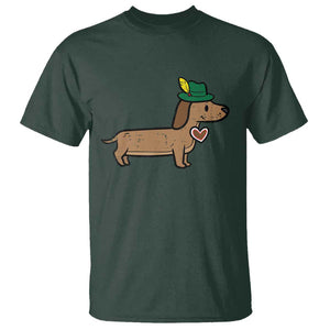 Oktoberfest Dachshund T Shirt Cute Sausage Dog German Munich TS02 Dark Forest Green Print Your Wear