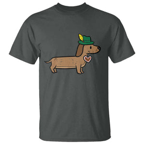 Oktoberfest Dachshund T Shirt Cute Sausage Dog German Munich TS02 Dark Heather Print Your Wear