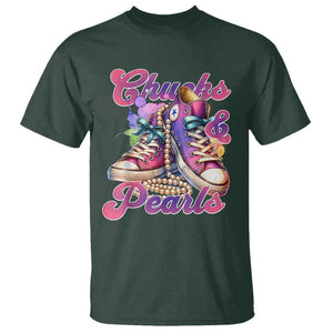 Kamala 2024 T Shirt Chuck And Pearls Harris I'm With Her TS02 Dark Forest Green Print Your Wear