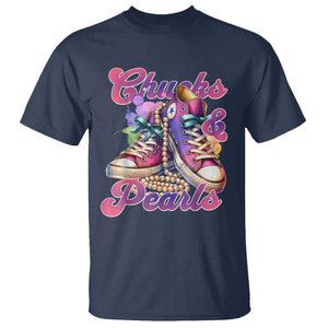 Kamala 2024 T Shirt Chuck And Pearls Harris I'm With Her TS02 Navy Print Your Wear