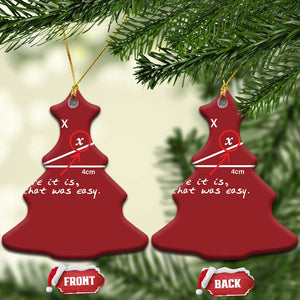 Funny Math Christmas Ornament Find X Here It Is That Was Easy TS02 Christmas Tree Red Print Your Wear