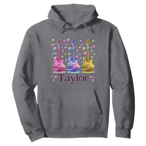 Taylor Name Hoodie Retro Groovy 70s 80s TS02 Charcoal Print Your Wear