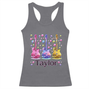 Taylor Name Racerback Tank Top Retro Groovy 70s 80s TS02 Charcoal Print Your Wear