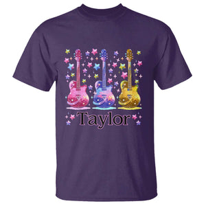 Taylor Name T Shirt Retro Groovy 70s 80s TS02 Purple Print Your Wear