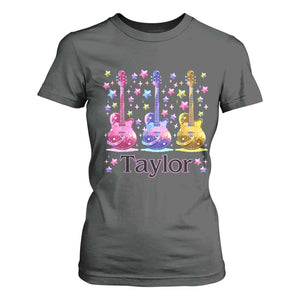 Taylor Name T Shirt For Women Retro Groovy 70s 80s TS02 Dark Heather Print Your Wear