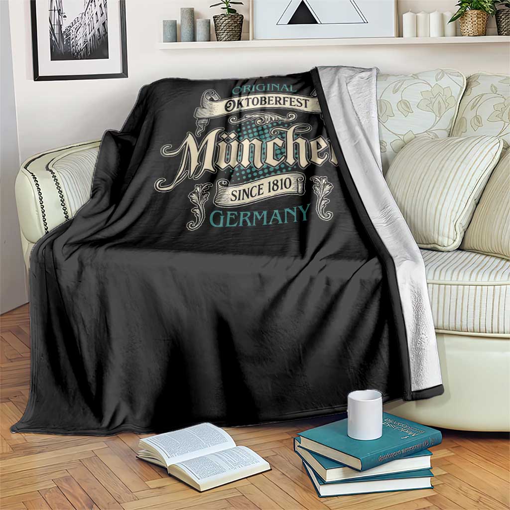 Original Oktoberfest Munchen Germany Throw Blanket Vintage Bavarian Festival Since 1810 TS02 Print Your Wear