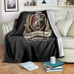 Oktoberfest Munchen Lion Crest Throw Blanket Classic Bavarian Festival TS02 Print Your Wear