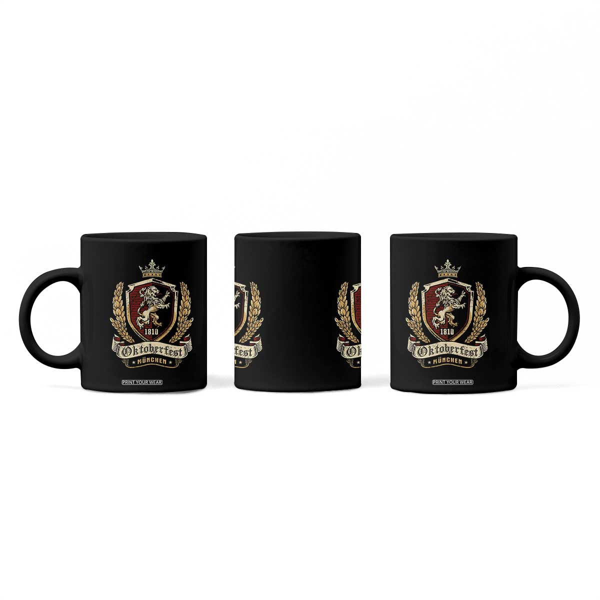 Oktoberfest Munchen Lion Crest Coffee Mug Classic Bavarian Festival TS02 Print Your Wear