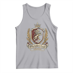 Oktoberfest Munchen Lion Crest Tank Top Classic Bavarian Festival TS02 Athletic Heather Print Your Wear