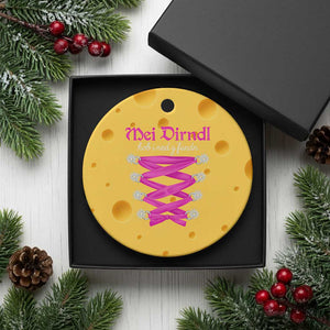 Funny Oktoberfest Corset in Pink Ceramic Ornament I Have Not Found My Dirndl TS02 1pc Yellow Cheese Print Your Wear