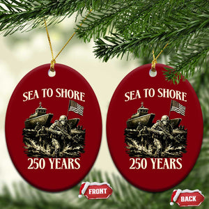 Military Navy 250th Anniversary Ceramic Ornament Sea To Shore 250 Years TS02 Print Your Wear
