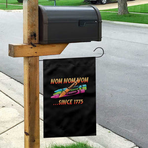 Nom Nom Nom Crayons Garden Flag Since 1775 Funny Military Joke Veterans TS02 Print Your Wear