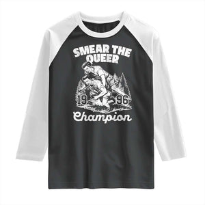 Sarcastic Smear The Qur Playround Game Raglan Shirt LGBTQ Queer Pride TS02 Black White Print Your Wear