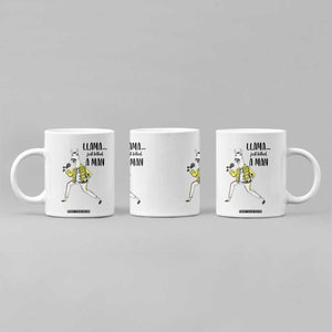 Funny Llama Just Killed a Man Coffee Mug Singing Animal Pun Internet Meme TS02 Print Your Wear
