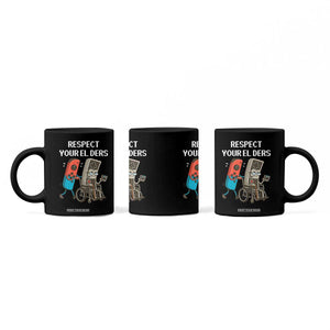 Respect Your Elders Retro Gaming Meme Coffee Mug Funny Gamer Controller 80s TS02 Print Your Wear