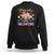 LGBT Valentine Sweatshirt Howdy Valentine Funny Retro Western Cowboy Heart Pride Flag TS02 Black Printyourwear