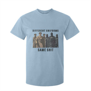 Different Uniforms Same Shit Sarcastic T Shirt For Kid Anti Authoritarian Fascism Protest TS02 Light Blue Print Your Wear