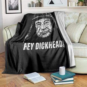 Hey Dckhead Grumpy Old Man Humor Throw Blanket Jerk Sarcastic Comedy TS02 Print Your Wear