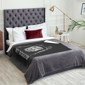 Hey Dckhead Grumpy Old Man Humor Throw Blanket Jerk Sarcastic Comedy TS02 Print Your Wear