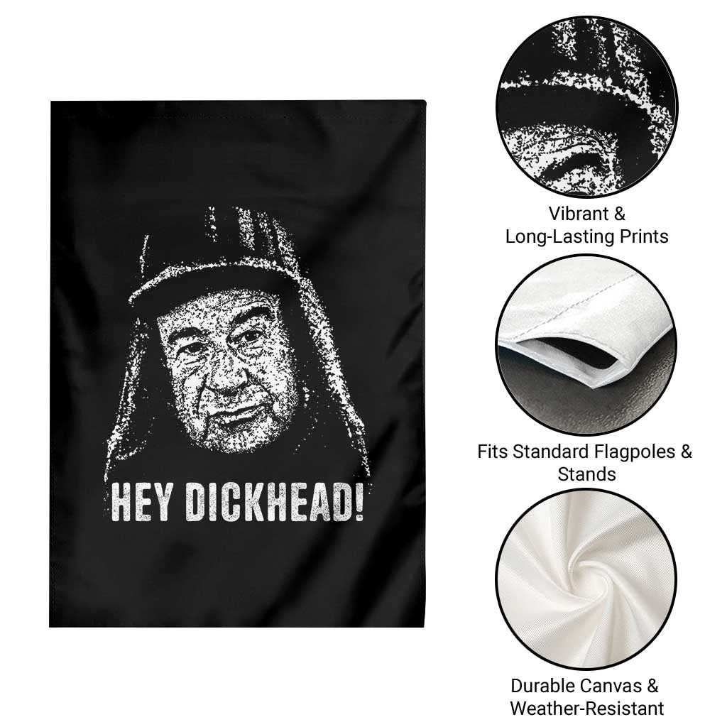 Hey Dckhead Grumpy Old Man Humor Garden Flag Jerk Sarcastic Comedy TS02 Print Your Wear