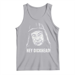 Hey Dckhead Grumpy Old Man Humor Tank Top Jerk Sarcastic Comedy TS02 Athletic Heather Print Your Wear