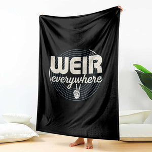 Weir Everywhere Retro Tribute Throw Blanket Psychedelic Peace and Music Culture TS02 Print Your Wear