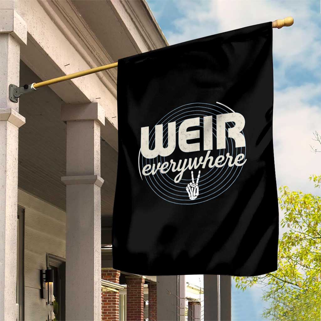 Weir Everywhere Retro Tribute Garden Flag Psychedelic Peace and Music Culture TS02 Print Your Wear