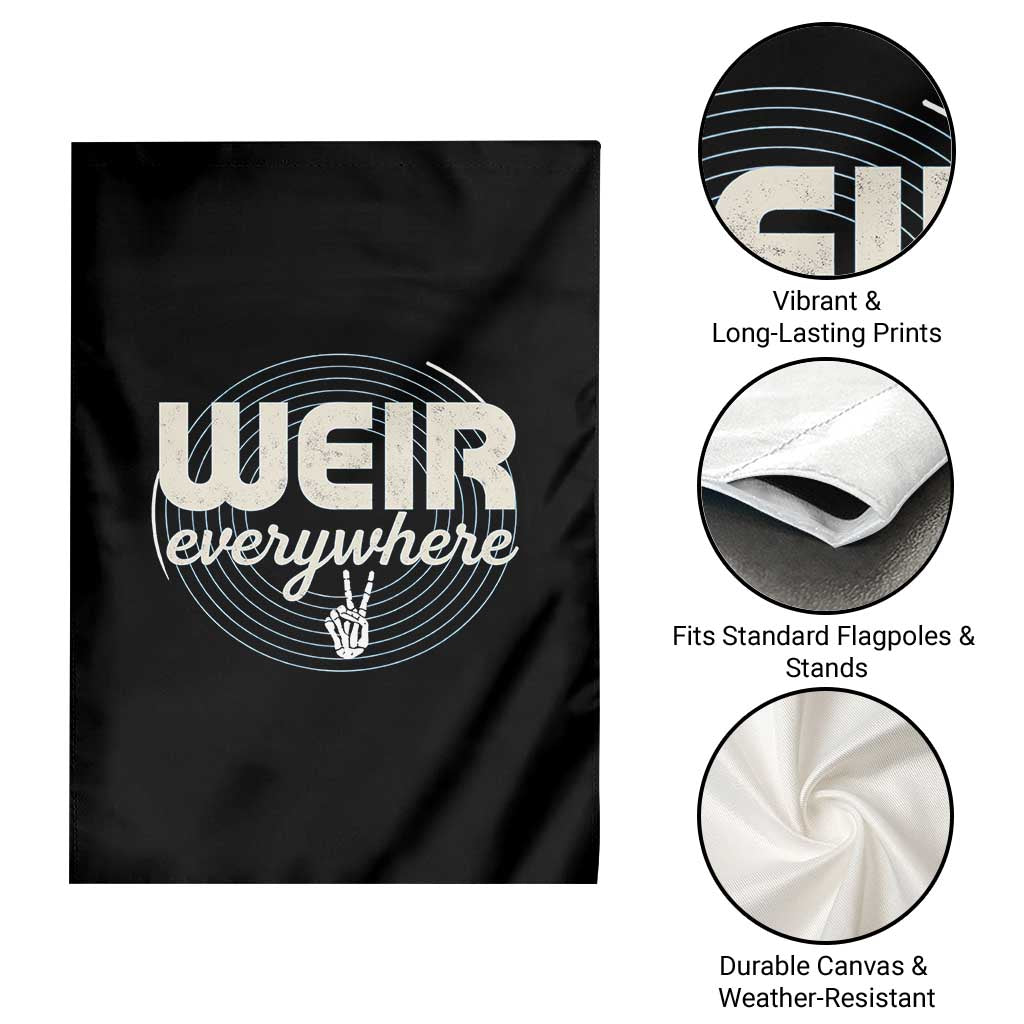 Weir Everywhere Retro Tribute Garden Flag Psychedelic Peace and Music Culture TS02 Print Your Wear