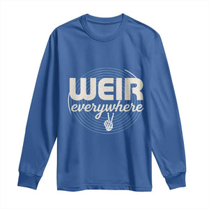 Weir Everywhere Retro Tribute Long Sleeve Shirt Psychedelic Peace and Music Culture TS02 Royal Blue Print Your Wear