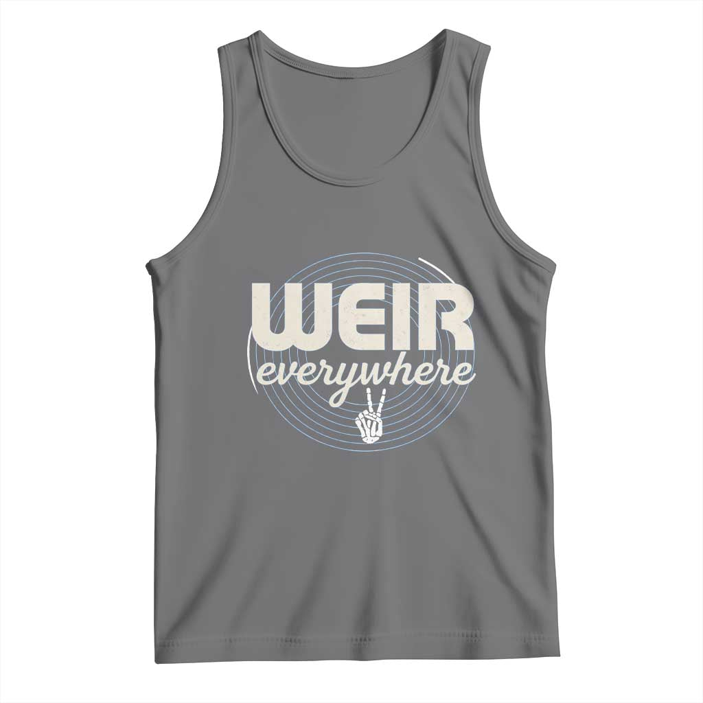 Weir Everywhere Retro Tribute Tank Top Psychedelic Peace and Music Culture TS02 Black Heather Print Your Wear
