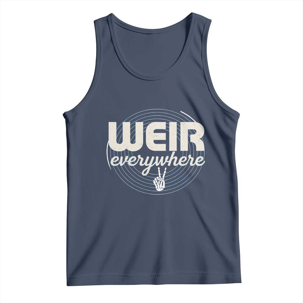 Weir Everywhere Retro Tribute Tank Top Psychedelic Peace and Music Culture TS02 Navy Print Your Wear