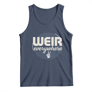 Weir Everywhere Retro Tribute Tank Top Psychedelic Peace and Music Culture TS02 Navy Print Your Wear