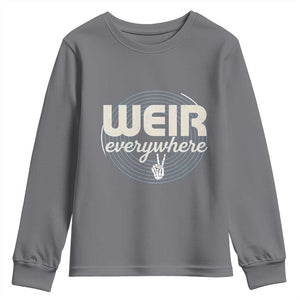 Weir Everywhere Retro Tribute Youth Sweatshirt Psychedelic Peace and Music Culture TS02 Charcoal Print Your Wear