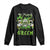 Irish Sugar Skull Long Sleeve Shirt In March We Wear Green Celebrate St Patrick's Day TS02 Black Print Your Wear