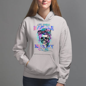 Skull Mom Hoodie Anti Social Muscle Mommy Club Tie Dye Messy Bun Mama TS02 Ice Gray Printyourwear