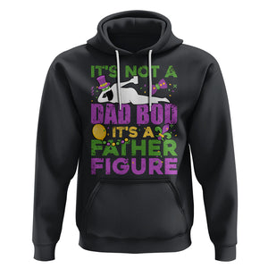 Funny Mardi Gras Dad Hoodie It's Not A Dad Bod It's A Father Figure TS02 Black Printyourwear