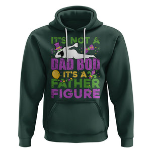 Funny Mardi Gras Dad Hoodie It's Not A Dad Bod It's A Father Figure TS02 Dark Forest Green Printyourwear