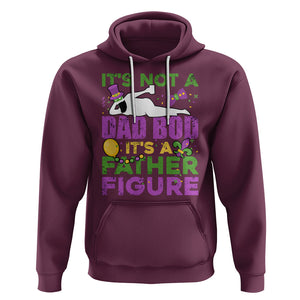 Funny Mardi Gras Dad Hoodie It's Not A Dad Bod It's A Father Figure TS02 Maroon Printyourwear