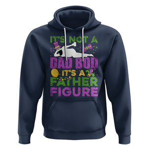 Funny Mardi Gras Dad Hoodie It's Not A Dad Bod It's A Father Figure TS02 Navy Printyourwear