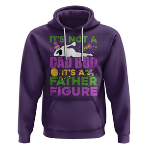 Funny Mardi Gras Dad Hoodie It's Not A Dad Bod It's A Father Figure TS02 Purple Printyourwear