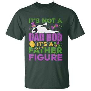Funny Mardi Gras Dad T Shirt It's Not A Dad Bod It's A Father Figure TS02 Dark Forest Green Printyourwear