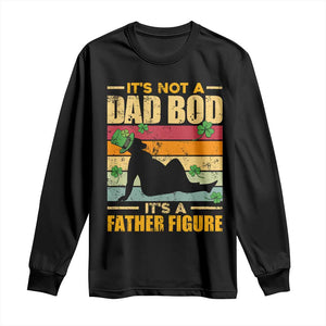 Funny Daddy St Patricks Day Long Sleeve Shirt It's Not A Dad Bod It's A Father Figure TS02 Black Print Your Wear