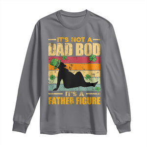 Funny Daddy St Patricks Day Long Sleeve Shirt It's Not A Dad Bod It's A Father Figure TS02 Charcoal Print Your Wear