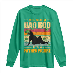 Funny Daddy St Patricks Day Long Sleeve Shirt It's Not A Dad Bod It's A Father Figure TS02 Irish Green Print Your Wear