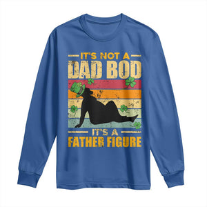 Funny Daddy St Patricks Day Long Sleeve Shirt It's Not A Dad Bod It's A Father Figure TS02 Royal Blue Print Your Wear