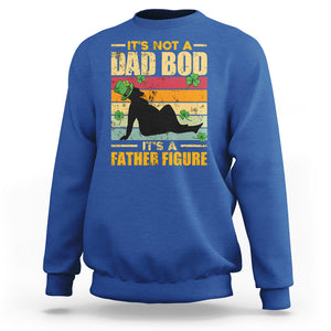 Funny Daddy St. Patricks Day Sweatshirt It's Not A Dad Bod It's A Father Figure TS02 Royal Blue Printyourwear