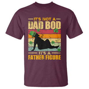 Funny Daddy St. Patricks Day T Shirt It's Not A Dad Bod It's A Father Figure TS02 Maroon Printyourwear
